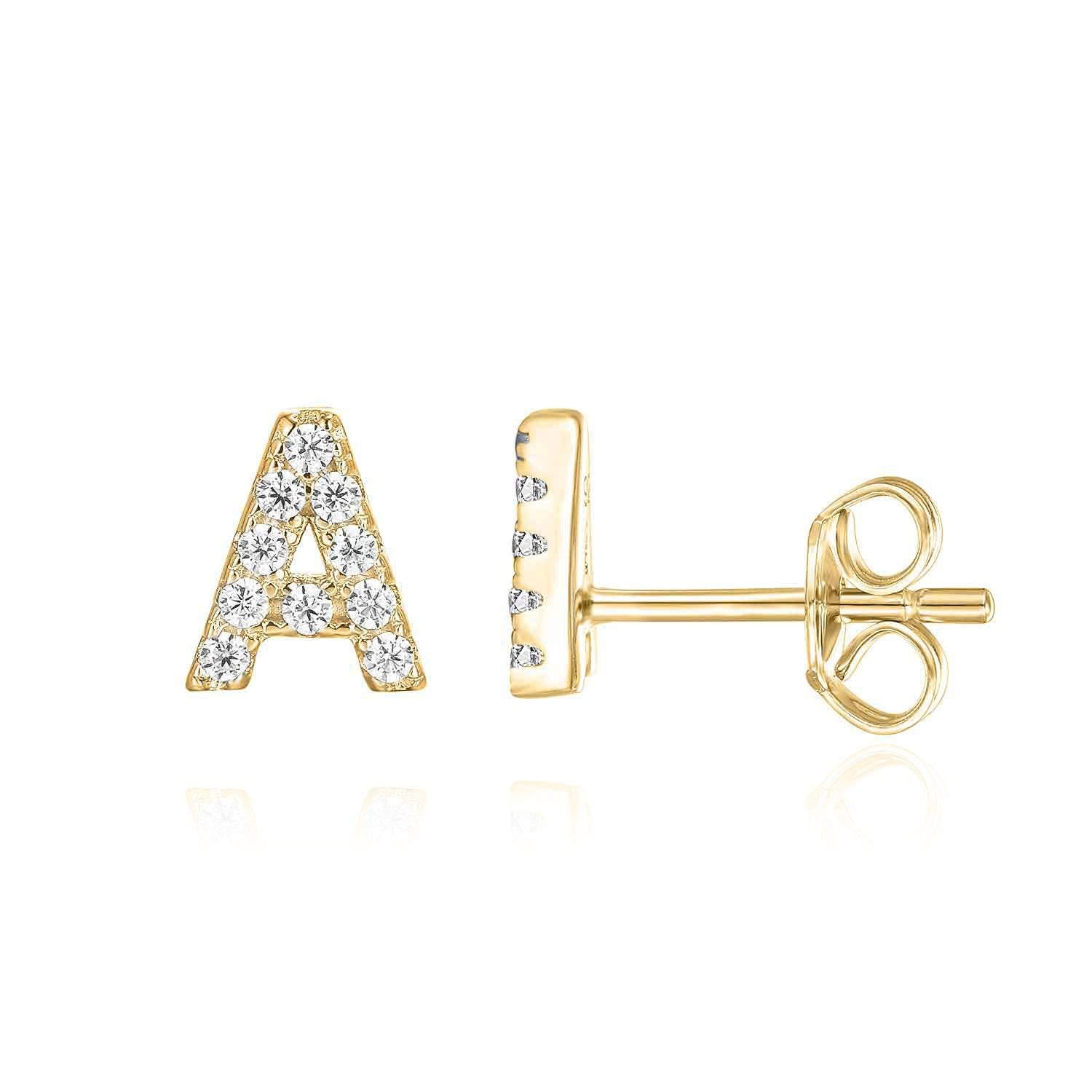 Initial™ | Guld Enkelt Ørering