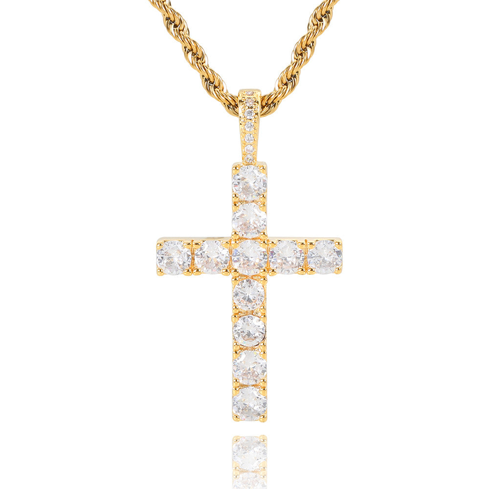 18K Guld Moissanite Halskæde