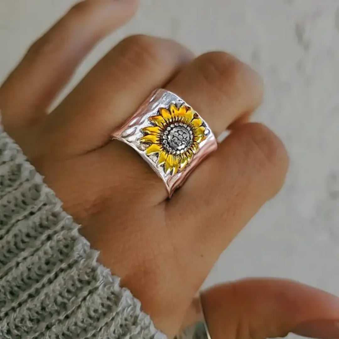 Solsikke Sti Sølv Ring