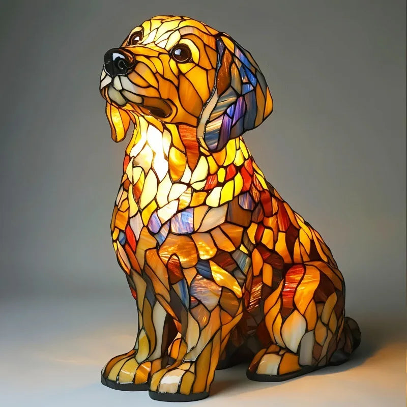 Spirituel Lys Golden Retriever Figurine