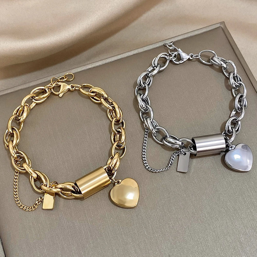 Heartened™ | 18K Guld Chunky Armbånd