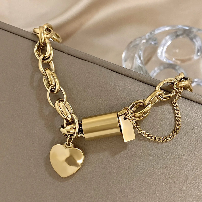 Heartened™ | 18K Guld Chunky Armbånd