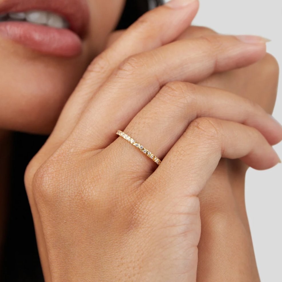 Arquette Guld & Krystal Ring