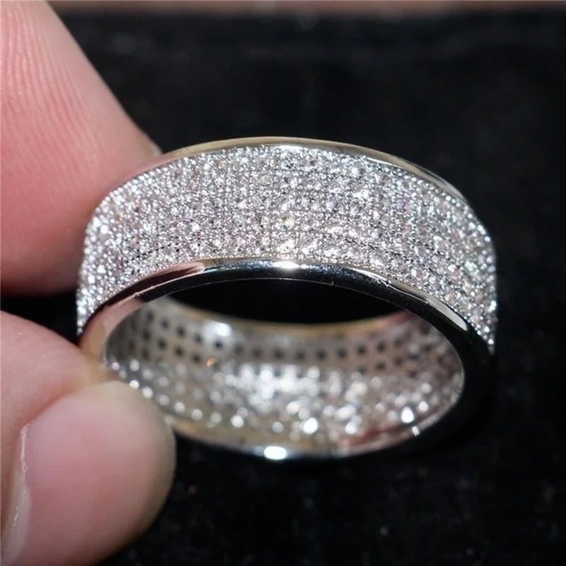 Mila™ - Rhea Pave Band Ring