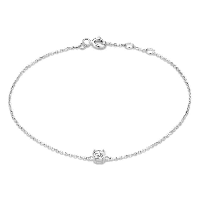 Cléa 14k Guld Moissanite Sten Armbånd