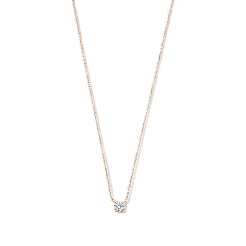Clea™ | Guld Moissanite Sten Halskæde
