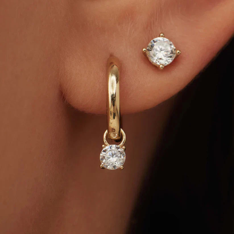Larmes™ | 14K Guld Sten Øreringe Sæt
