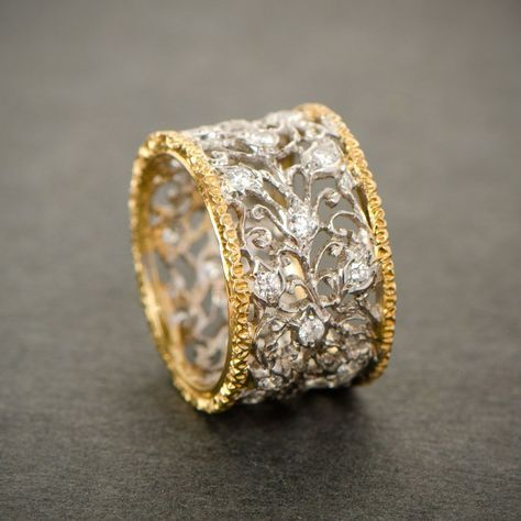 Vintage Ring mit Zirkonia im Kletterdesign
