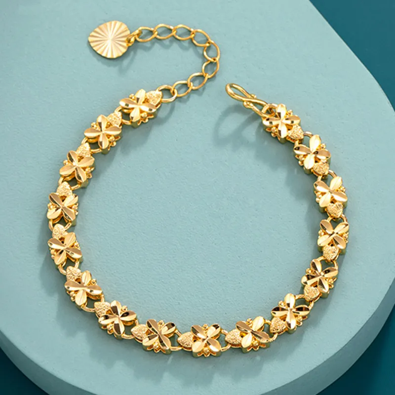 Vintage Guld Margueritarmbånd
