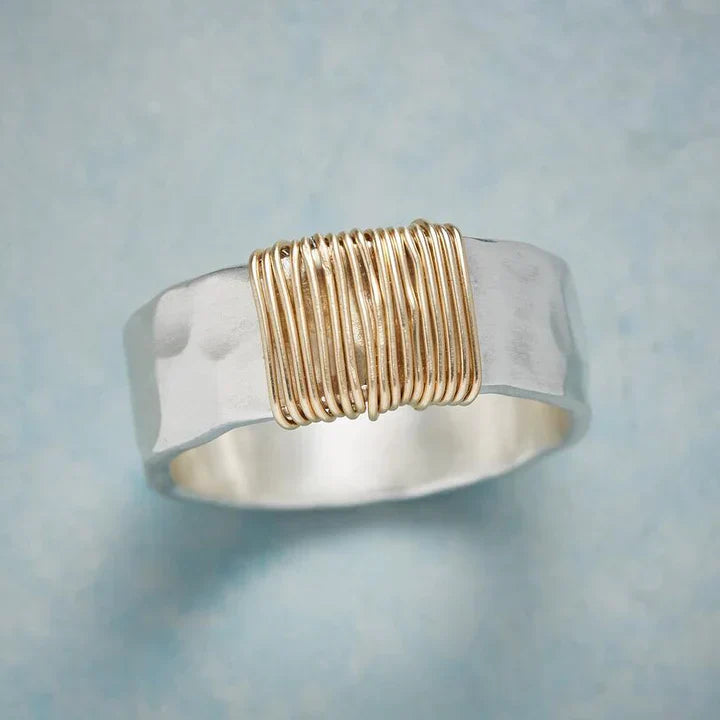 Vintage Guld Sølv Ring