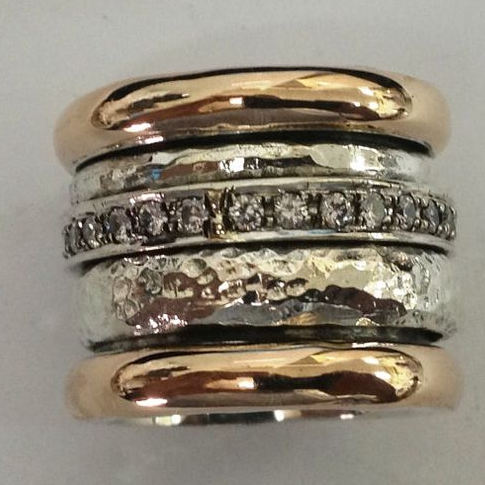 Vintage ring i tykt guld