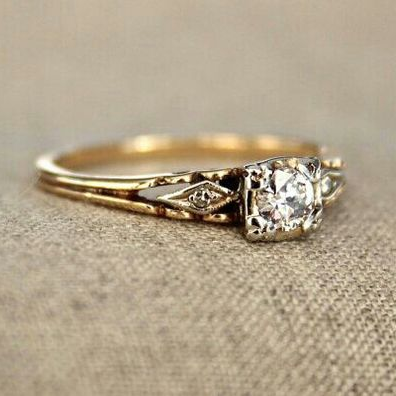 Zirkonia Fine Guld Ring