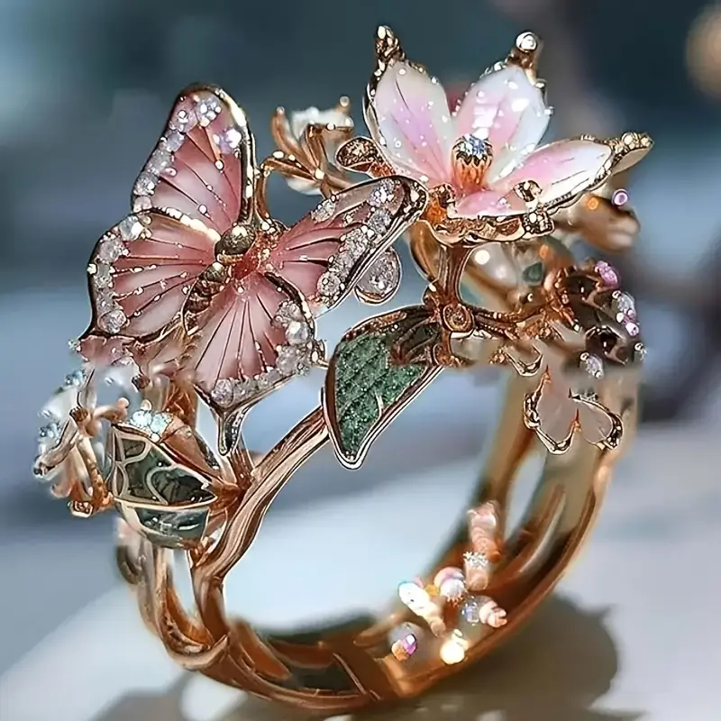 Croia™ | Sommerfugl Ring med Zirconia