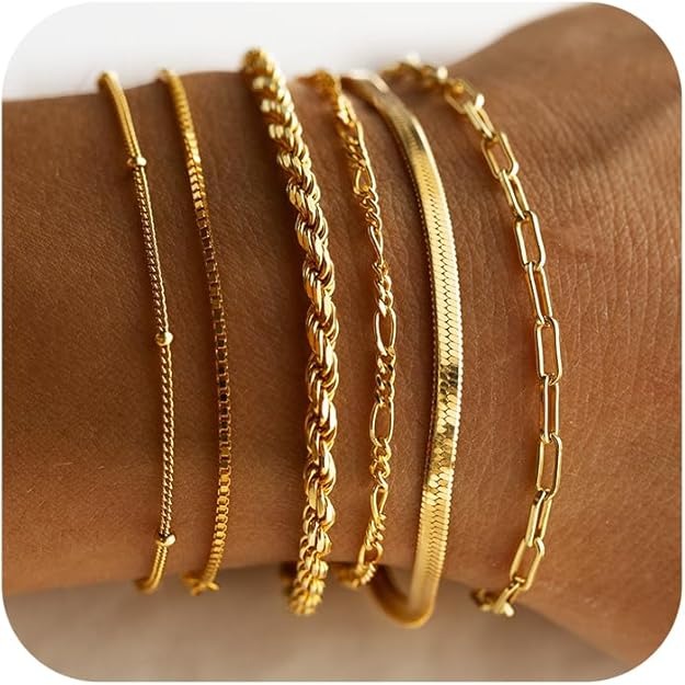 Vernetta™ | Guld Armbånd Sæt