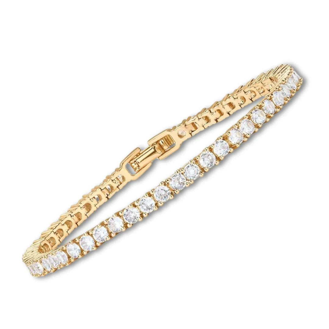 Lustra™ | Guld Moissanite Tennisarmbånd