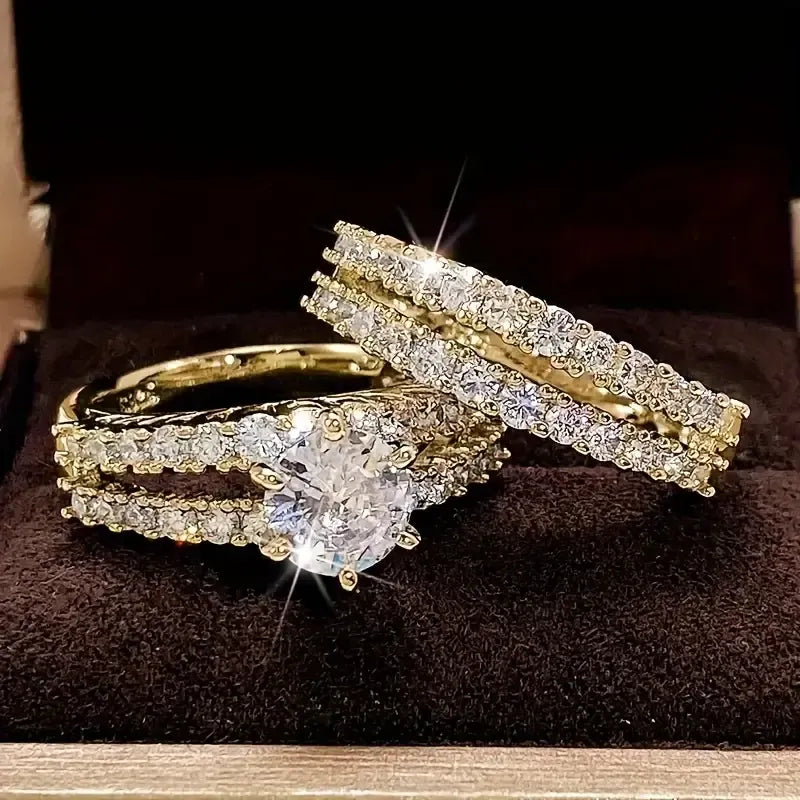 Eterna™ | Guld Radiance Ring Sæt