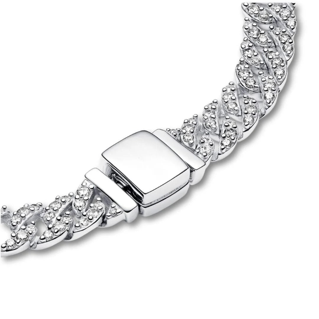 Cubo™ | Guld Moissanite Cuban Armbånd