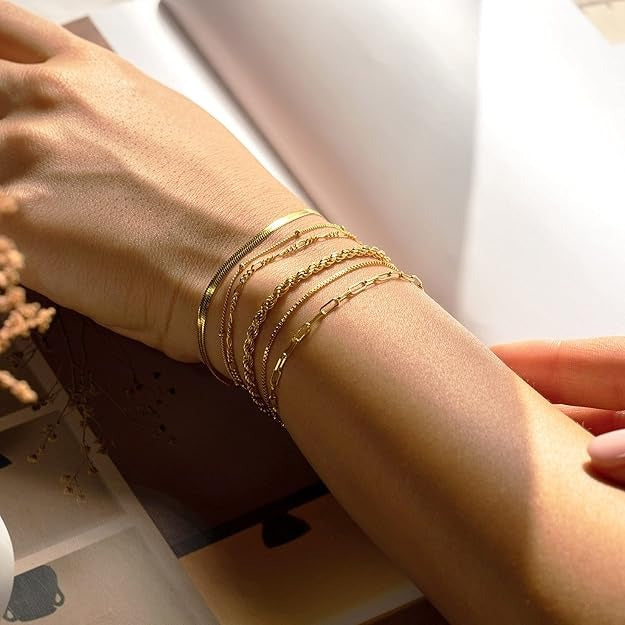Vernetta™ | Guld Armbånd Sæt