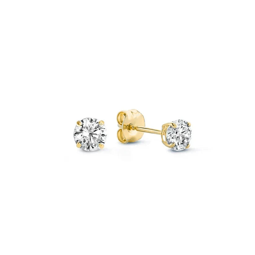 Larmes™ | 14K Guld Stenophæng Øreringe
