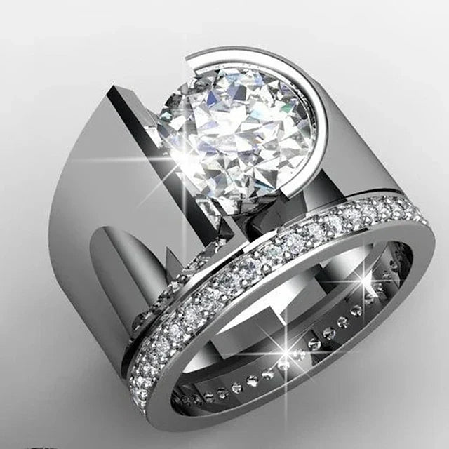 Radiance Sølv Ring med Zirkonia