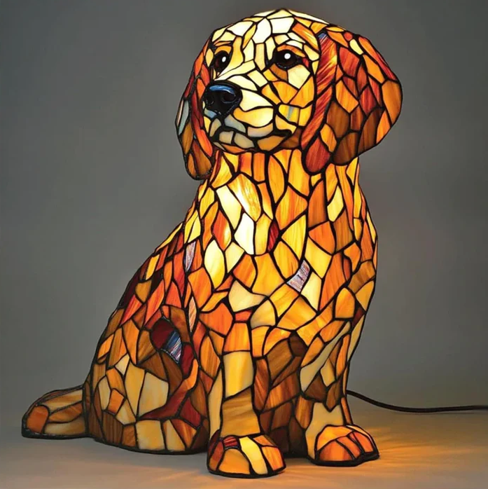 Spirituel Lys Golden Retriever Figurine