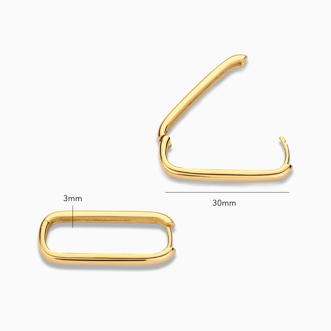 Icona™ | Guld Store Øreringe