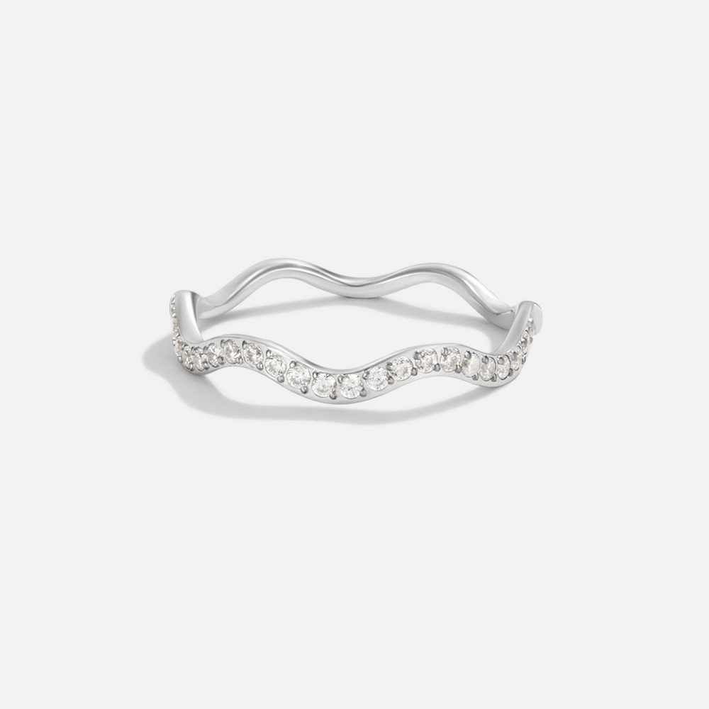 Zenya Krystal Sølv Golf Ring
